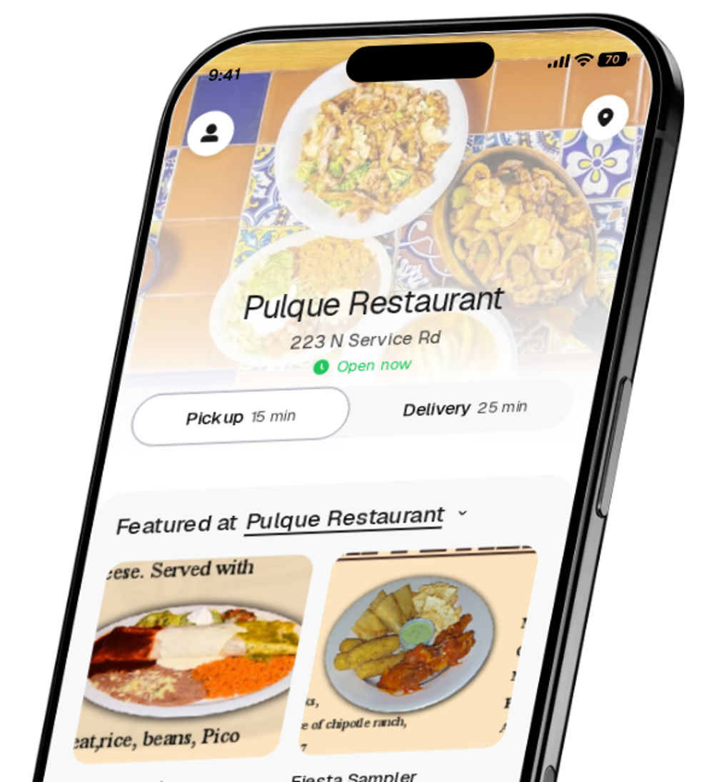 Pulque Restaurant app preview
