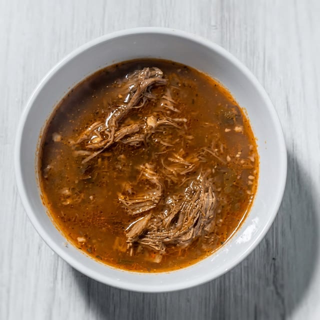 Birria en Consome (Braised Meat in Broth).