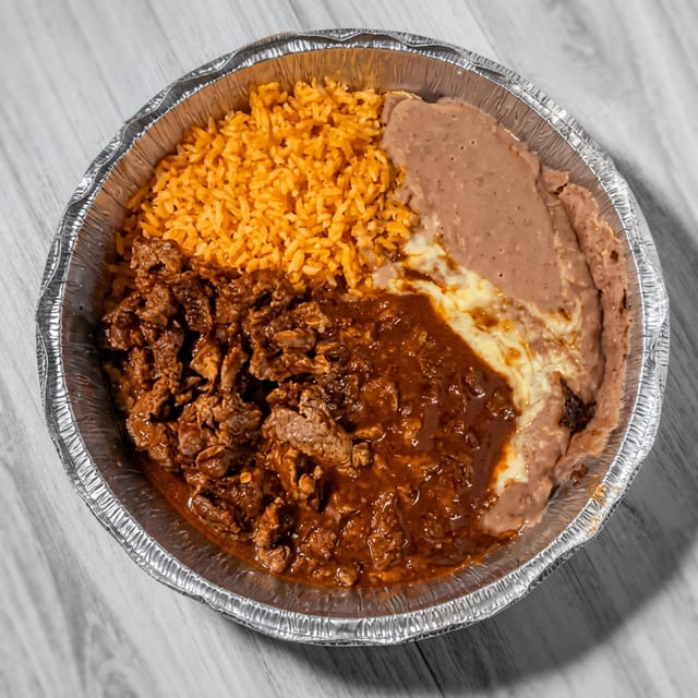 Chile Colorado (Steak in Red Chile Sauce).